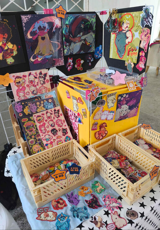 feira do Coletivo Cores, no CH1. 04/03/2026